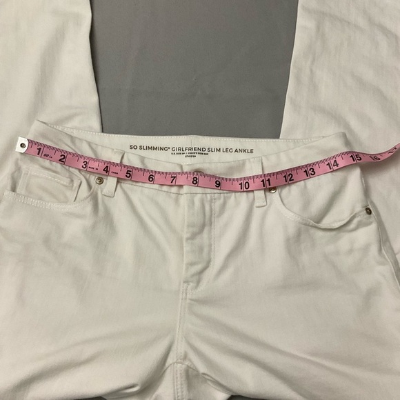 Chicos So Slimming Girlfriend Jean White Slim Leg Ankle Size 2P (Chico’s 00P) - Picture 5 of 12